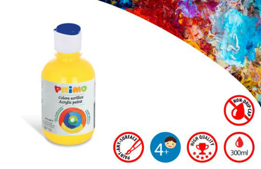 Picture of PRIMO ACRYLIC PAINT 300ML YELLOW PRIMARY